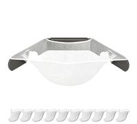 Passoire de vidange pour évier - Cadre de filtre triangulaire pour déchets de cuisine, système de collecte en - Support de rinçage rapide avec 100 grands sacs filtrants pour un usage domestique