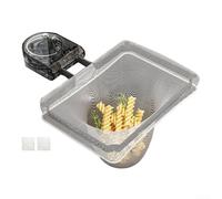 Passoire d'évier avec ventouse pour fixer et séparer en toute sécurité les déchets de cuisine, les bouchons et améliorer le drainage pour les restes de nourriture et les épluchures de légumes (gris