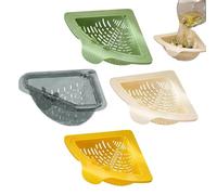 Passoire D'Évier D'Angle | Support Triangulaire Rotatif Pour Éponge Sans Perçage | Filtre À Aliments Pour Évier | pour cuisine salle de bain lave-vaisselle camping-car utilitaire récupération de déche
