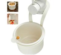 Passoire d'évier de cuisine à suspendre - Bouton pression - Panier d'égouttement pour évier - Panier amovible - Blanc