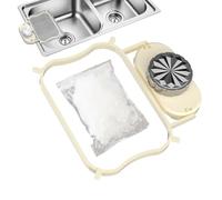 Passoire d'évier en maille | Ventouse multifonction Ustensiles de cuisine avec 50 filtres | Passoire de vidange d'évier - pour nettoyer la cuisine, préparer, mélanger, salade, baie, fraise, tomate