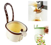 Passoire d'évier en plastique à ventouse pour évier de cuisine, passoire alimentaire multifonction, panier de vidange automatique à pression, filtre de vidange facile avec libération par le bas