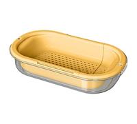 Passoire D'Évier - Filtre Alimentaire Rétractable | Égouttoir Multifonctionnel En PP De Qualité Pour Fruits Et Légumes | Rangement Gain De Place Préparation Salade Rinçage Baies Camping-Car Et Plein A