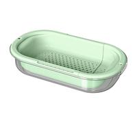 Passoire D'Évier - Filtre Alimentaire Rétractable | Égouttoir Multifonctionnel En PP De Qualité Pour Fruits Et Légumes | Rangement Gain De Place Préparation Salade Rinçage Baies Camping-Car Et Plein A