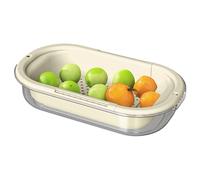 Passoire D'Évier - Filtre Alimentaire Rétractable | Égouttoir Multifonctionnel En PP De Qualité Pour Fruits Et Légumes | Rangement Gain De Place Préparation Salade Rinçage Baies Camping-Car Et Plein A