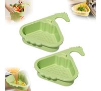 Passoire d'évier - Filtre de vidange automatique et suspendu - Filtre d'angle pour cuisine et salle de bain - Récupérateur de déchets alimentaires multifonction (vert)