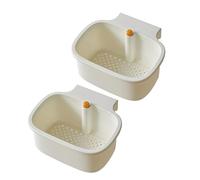 Passoire d'évier multifonction à suspendre avec mailles fines qui empêche l'encrassement et maximise l'espace de comptoir - Filtre d'évier antirouille