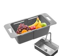 Passoire d'Évier | Passoire Réglable - Panier Égouttoir de Cuisine | Pour Les Pâtes Les Tomates Les Légumes Les Fruits Les Aliments La Cuisine Le Congélateur La