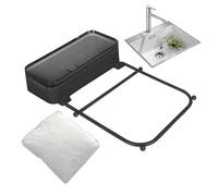 Passoire d'évier pliable, panier de vidange de cuisine, support de filet à ordures, filtre à déchets peu encombrant, organisateur d'évier robuste avec filet pour une collecte des déchets