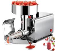 Passoire électrique et machine à sauce pour purée de tomates, jus de fruits, smoothies - Presse à fraiser efficace en acier inoxydable pour une utilisation en cuisine