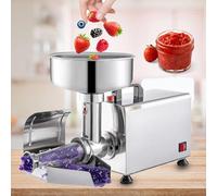 Passoire électrique pour aliments, goulotte d'alimentation extra large pour une préparation efficace des sauces, idéale pour la transformation des tomates, fraises et myrtilles.