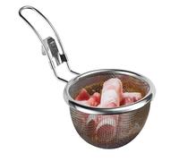 Passoire En Acier Inoxydable - 19x9,8 Cm | Écumoire De Fondue | Cuillère Passoire À Huile Suspendue | Louche Filtrante À Friture À Mailles Fines | Pot Chaud De Cuisine Et Cuillère De Vidange De Nouill
