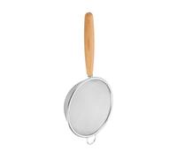 Passoire en acier inoxydable 304 - Filtres de cuisine à mailles fines | Passoire avec poignée en bois d'isolation thermique | Pour huile thé farine nouilles mousse ramasser la graisse, 304 bois