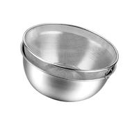 Passoire en acier inoxydable à trou fin avec bol mélangeur - Panier de cuisine pour cuisiniers à domicile et chefs professionnels - Tamis en acier inoxydable