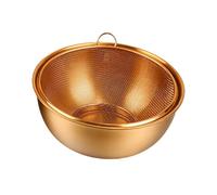 Passoire en acier inoxydable avec bol à mélanger pour les cuisines domestiques, double couche, trou fin, panier de lavage, ensemble de paniers d ' égouttage pour pâtes