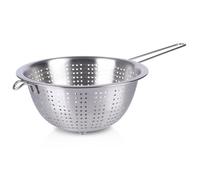 Passoire en acier inoxydable - EXCELLENT HOUSEWARE - 24 cm - Argent - Long manche ergonomique - Pieds stables