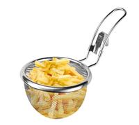 Passoire en acier inoxydable - Passoire à frites avec poignée | Passoire à nouilles japonaises chinoises | Passoire à boulettes | Passoire à fondue suspendue | Passoire à mailles fines | Passoire en m