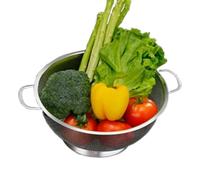 Passoire en acier inoxydable - Passoire à pâtes à mailles fines de 30,5 cm avec pied - Grande passoire à double poignée - Passoire pour pâtes, cuisine et lave-vaisselle