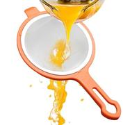 Passoire en acier inoxydable, tamis à mailles fines, passoire de cuisine multifonction, design durable et résistant à la rouille, poignée ergonomique, petite taille, filtre de cuisson de thé