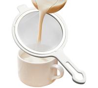 Passoire en acier inoxydable, tamis à mailles fines, passoire de cuisine multifonction, design durable et résistant à la rouille, poignée ergonomique, petite taille, filtre de cuisson de thé