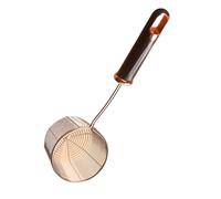 Passoire en fil d'acier inoxydable avec long manche passoire cuillère ustensiles de cuisine accessoires de cuisine écumoire cuillère