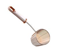 Passoire en fil d'acier inoxydable avec long manche passoire cuillère ustensiles de cuisine accessoires de cuisine écumoire cuillère
