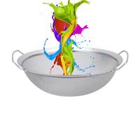 Passoire en métal - Passoire en maille fine | Acier inoxydable - Passoire de cuisine en maille fine - Filtre à miel et entonnoir avec poignée - Passoire ronde - Pelle à peinture - Outil