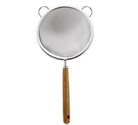 Passoire en métal - Tamis à mailles fines, gadgets de cuisine à double oreille | Passoire en bois, passsoire à pâtes, passsoire acier inoxydable pour farine végétale, pâtes, nouilles, aliments pour b