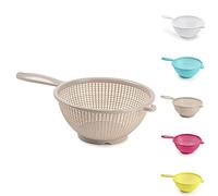 Passoire en plastique pour aliments, pour égoutter les pâtes, spaghetti, riz, salade, légumes, cuisine, loisirs, style 4 (24 cm, taupe)