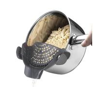 Passoire en Silicone,Passoire Snap,Passoire Alimentaire en Silicone,Passoire a Clipser,Égouttoir de Cuisine pour Casserole,Filtre Pliable pour Pâtes,Filtre à Passoire en Silicone à Clipser Cuisine