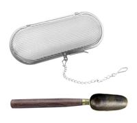 Passoire et filtre à épices et grand sac à épices en acier inoxydable, boule à thé