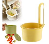 Passoire Evier, 2025 upgrade Passoire Cuisine, Panier à Filtre Cygne pour Évier, Poubelle Filtrante en Maille et Nourriture de Collection (1, jaune)