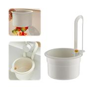 Passoire Evier, Filtre Evier Encliquetable, Robinet Suspendu Passoire Plastique, Silicone Amovible Passoires,Pour Le Lavage/L'Organisation Dans La Cuisine Et Le Filtre à DéChets Alimentaires (Blanc 1