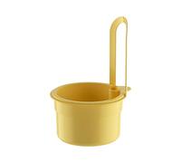 Passoire Evier suspendre, Panier à Filtre Cygne pour Évier avec bouton pression, Passoire Cuisine amovible, Matériau PP alimentaire, Trous de drainage efficaces, Pour le lavage dans l'évier (Jaune)