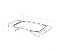 Passoire Extensible Évier Cuisine Drainage Rapide Passoire Extensible(B) | Acier inoxydable pour robuste, conception extensible 32-48cm, drainage rapide, anti-rouille, lavage légumes fruits