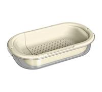 Passoire Extensible | Passoire à Fruits à Support Escamotable,Bac Polyvalent Pour Fruits, Lavage de Légumes, Préparation de Salades, Rinçage de Baies et Utilisation en Camping-Car ou Cuisine