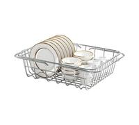 Passoire Extensible Pour Évier Égouttoir extensible gain de place en acier | Panier égouttoir pour évier de cuisine Lavage légumes et produits frais, égouttage aliments, préparation rep M