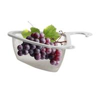 Passoire - Filtre de vidange triangulaire en acier inoxydable pour évier de cuisine | Panier d'angle suspendu pour la filtration des déchets alimentaires et le lavage des fruits ou légumes, design col