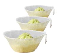 Passoire - Filtre en nylon réutilisable pour café froid avec cordon de serrage - Tissu fromage pour lait d'amande et de soja - Pour boissons végétales, yaourt, café, thé et garnitures