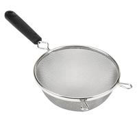 passoire inox Lot de 2 passoires fines en acier inoxydable 15 cm avec poignée