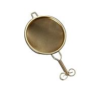 passoire inox Lot de 3 infuseurs à thé en acier inoxydable 304, filtre café double couche sphérique(Small Golden)