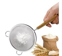 Passoire Métallique | Passoire Tamiseur Farine, Double Anses Accessoire Cuisine Maison pour Riz Lait de Soja Nouilles Purée Bébé