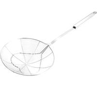 passoire, Nouilles Passoire à pâtes en treillis métallique de service frire Cuillère d'écumoire fil fer domestique Scoop alimentaire Panier audacieux(44.5X17.5CM)