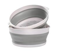 Passoire - Panier de lavage de légumes double couche 2 en 1 | Saladier | Peu encombrant, PP + Tpř, 12,2 x 10,4 x 4,9 po, pour Ļes cuisiniers à domicile, les parents, les chefs, Ļes dortoirs d'appartem