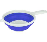 Passoire pliable avec manche passoire à pâtes passoire d'égouttage passoire de cuisine peu encombrante ustensile de cuisine en plastique , couleur:bleu