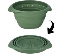 Passoire pliable cao silicone rétractable verte