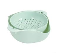 Passoire Pliable Silicone Ensemble 23cm Lavage Fruits Légumes Pâtes Riz Quinoa Cuisine Gain de Place Vert (Green)