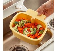 Passoire pour Crépine Suspendue pour Robinet Faucet Hanging Strainer Multifonction Amovible Pour le Lavage Organisateur Dans Filtre de suspendu pour bassin à légumes, type poussoir (B, One Size)