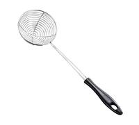 Passoire pour cuisine en acier inoxydable - Pelle de vidange en fil d'acier inoxydable - Noire, 7,5 cm