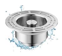 Passoire pour évier, passoire de panier d'évier - Remplacement du bouchon d'évier en acier inoxydable | Accessoires pour éviers de cuisine, attrape-cheveux, crépine de panier multifonction